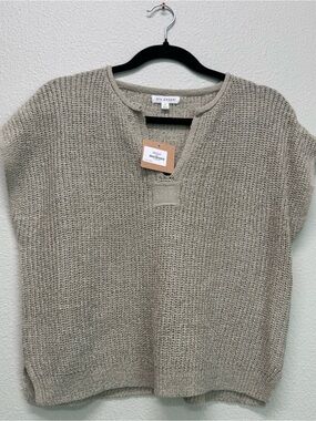 NWT Blu Pepper Women's Knit Short-Sleeve Sweater in Light Sage,Multiple Sizes